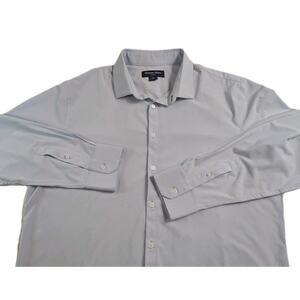 Mizzen And Main Shirt Mens 2XL Blue Leeward Trim Fit Performance Stretch Casual